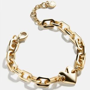 Elegant Gold Heart Chain Bracelet